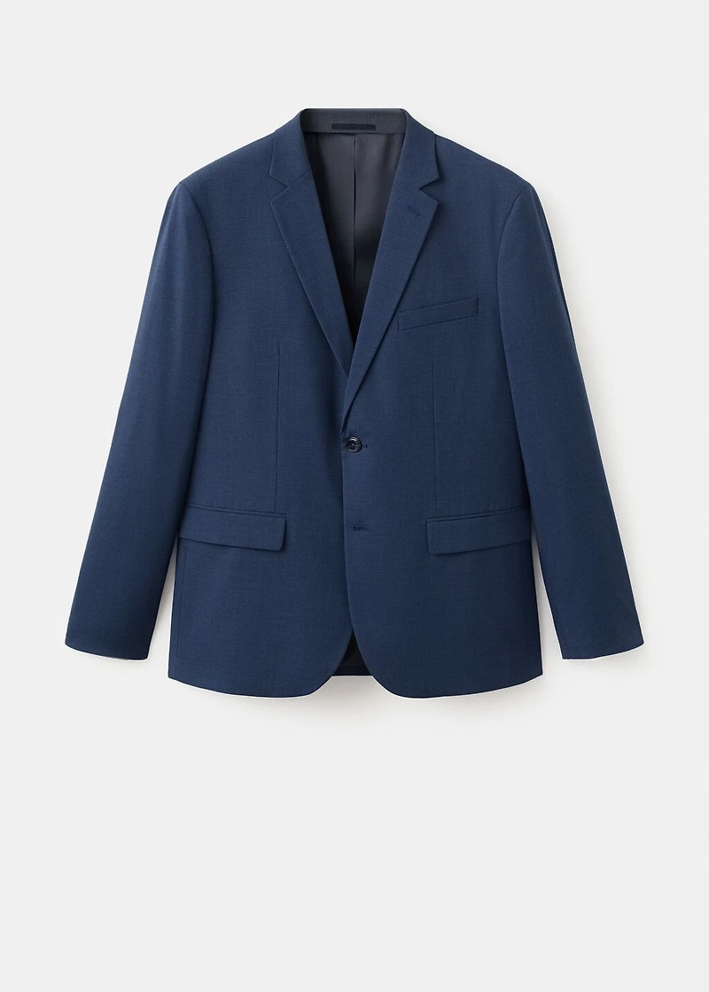 Super slim-fit suit jacket stretch fabric