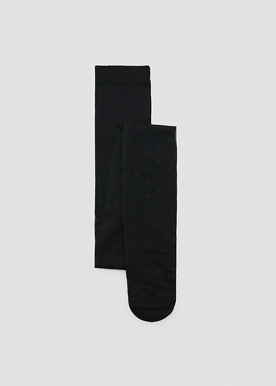 Polka-dot sheer stockings