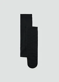 Polka-dot sheer stockings