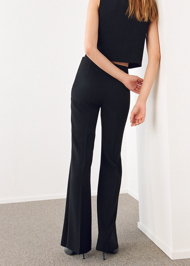 High-waist suits trousers