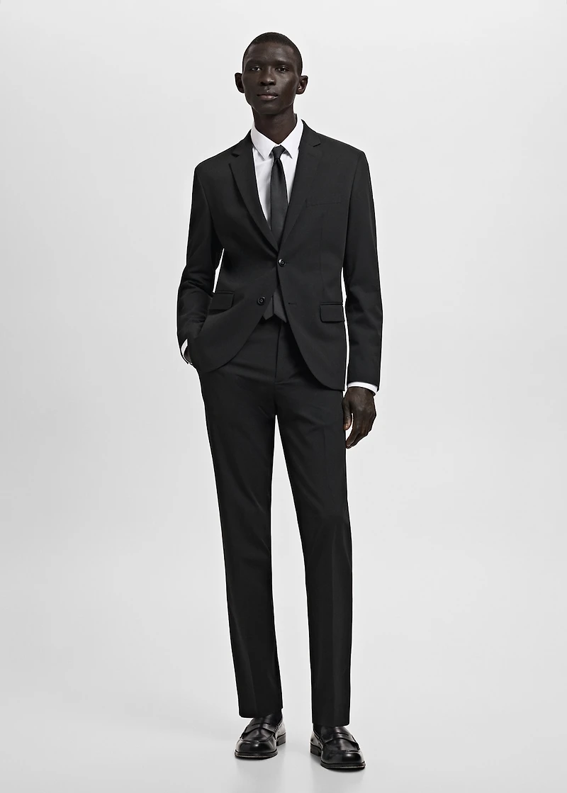 Super slim-fit suit jacket stretch fabric