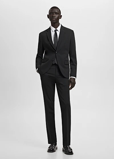 Super slim-fit suit jacket stretch fabric