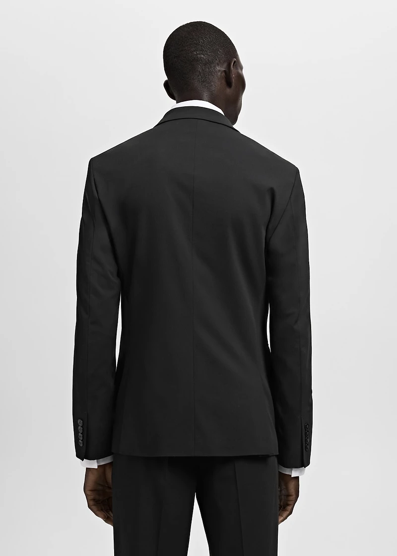 Super slim-fit suit jacket stretch fabric