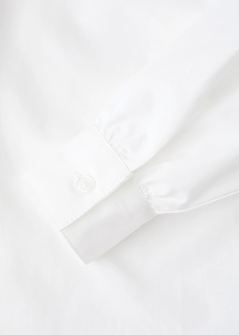 Cotton shirt with embellishments