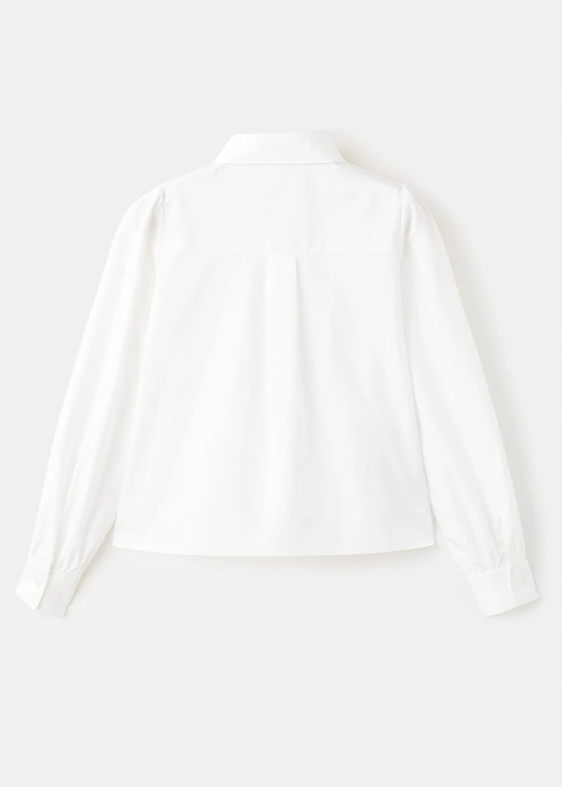 Cotton shirt with embellishments