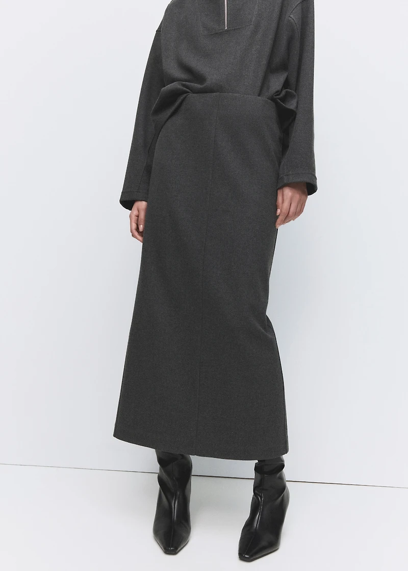 Opening pencil skirt