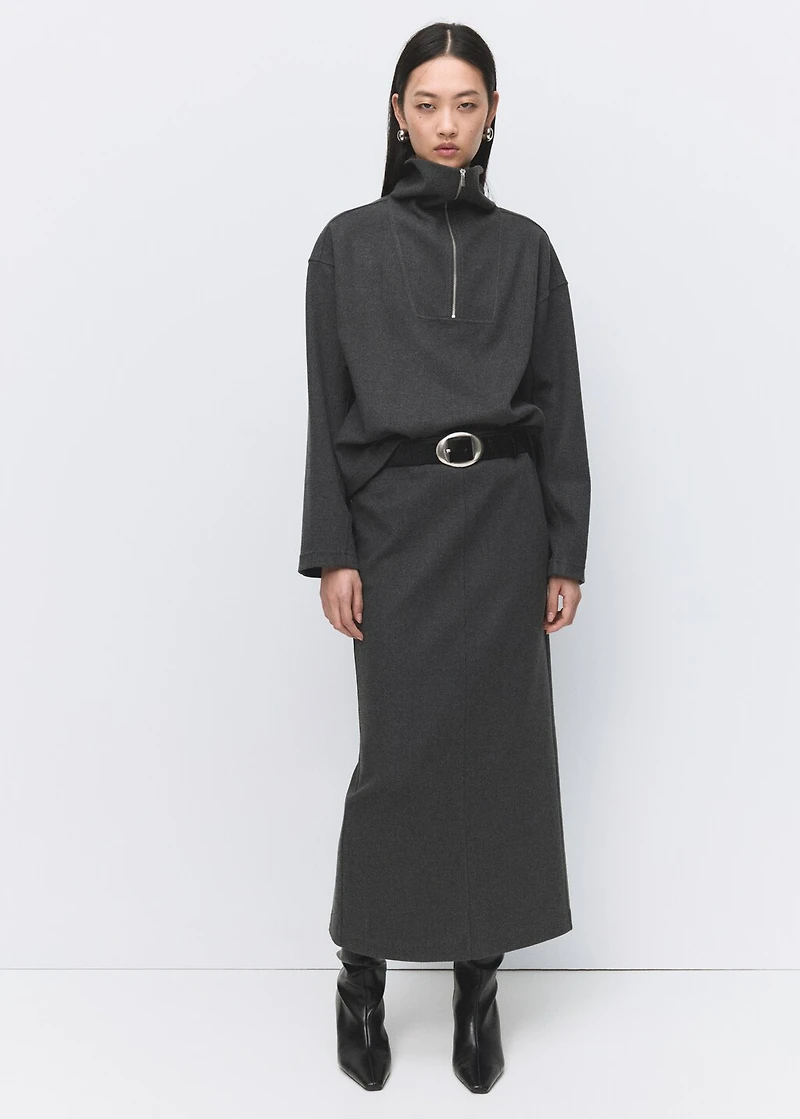 Opening pencil skirt