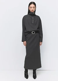 Opening pencil skirt