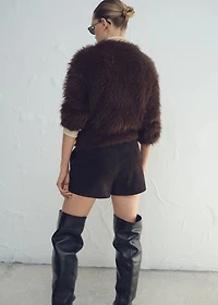 Faux-fur sweater