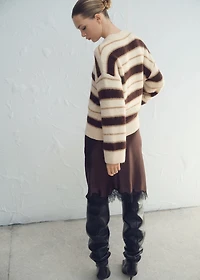 Knit striped sweater