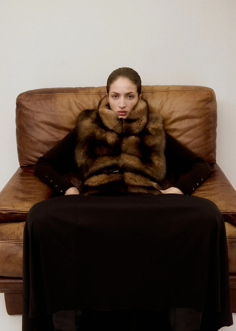 A-line skirt with godets