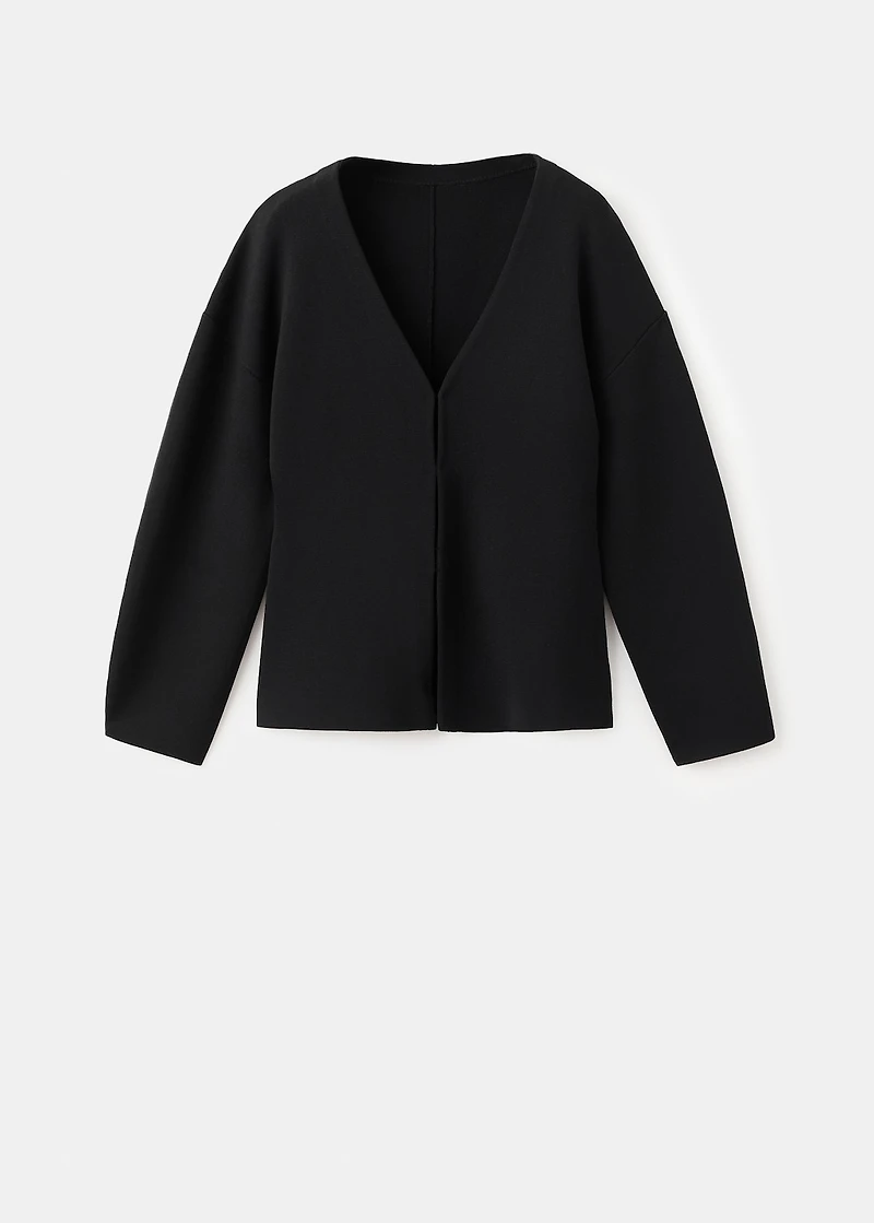 Oversized V-neck cardigan