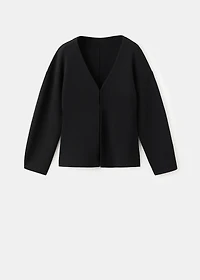 Oversized V-neck cardigan