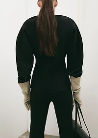 Oversized V-neck cardigan