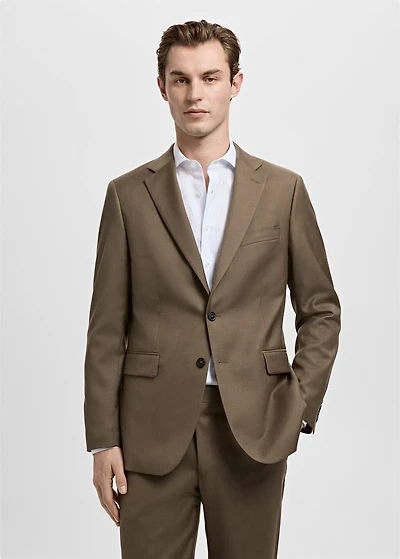 Turin 100% virgin wool suit blazer