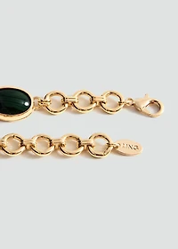 Combined-resin bead necklace