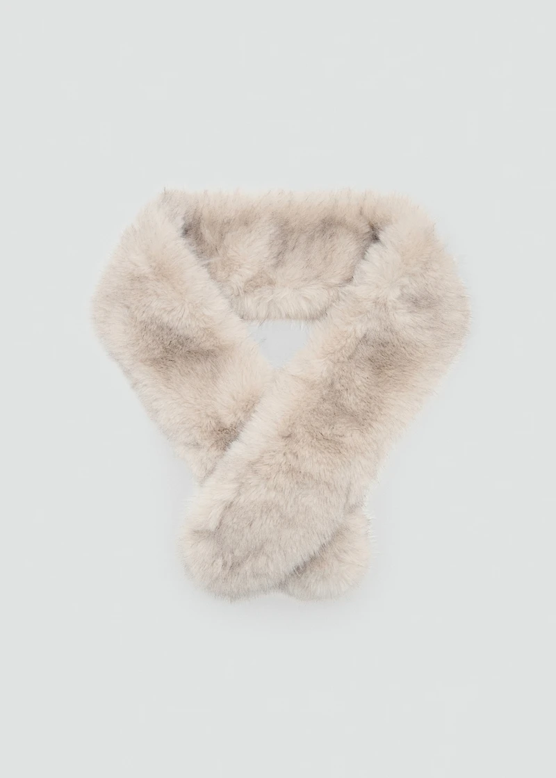Faux-fur scarf