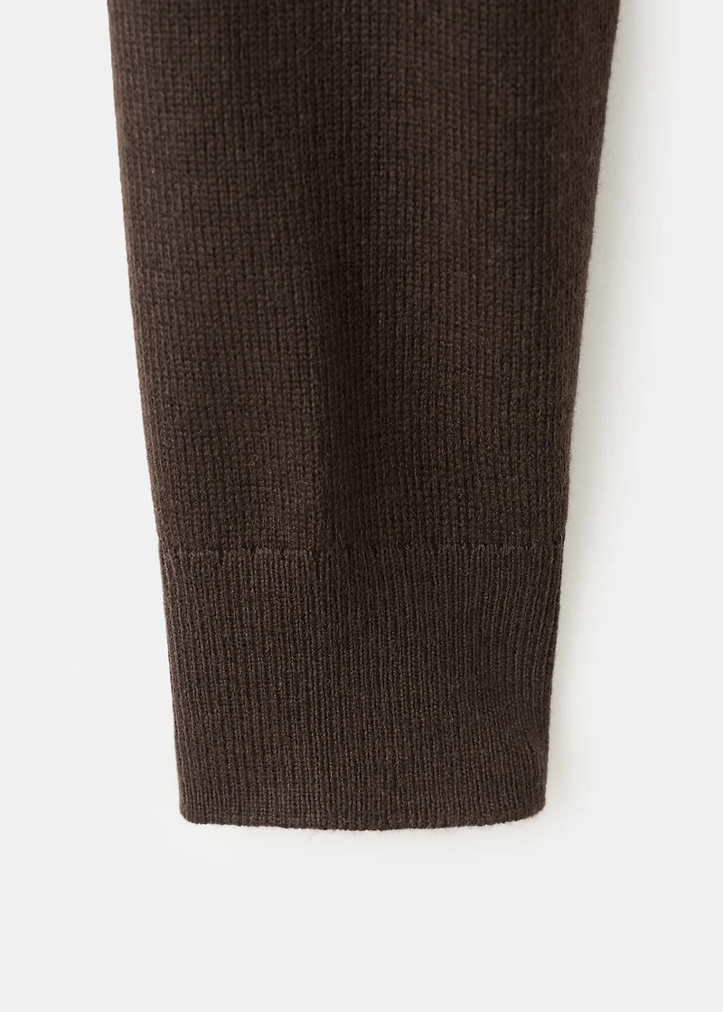 Knitted button cardigan