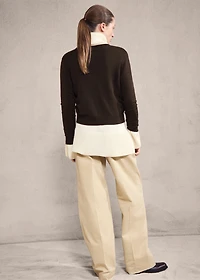 Knitted button cardigan