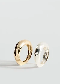 Pack of 2 rigid bracelets