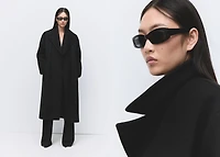 Manteco wool coat with belt