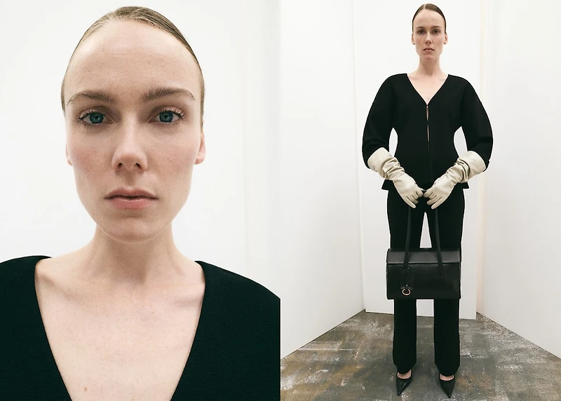 Oversized V-neck cardigan