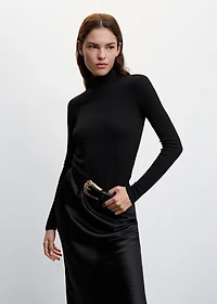 Ribbed long-sleeved t-shirt