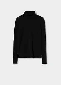 Ribbed long-sleeved t-shirt