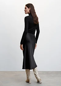 Ribbed long-sleeved t-shirt