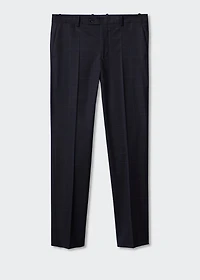 Slim fit check suit pants