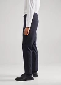 Slim fit check suit pants