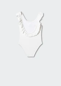 Texture ruffle swimsuit