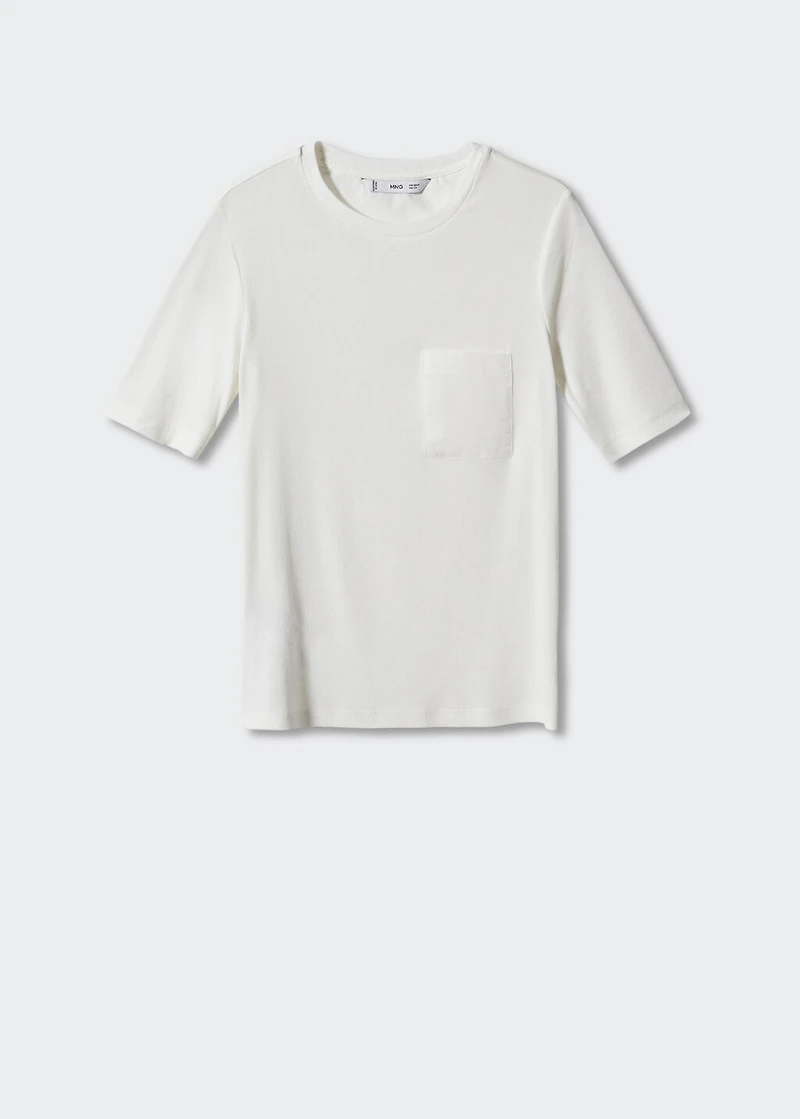 Round-neck t-shirt with pocket