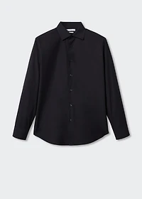 Slim fit stretch cotton suit shirt