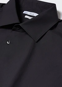 Slim fit stretch cotton suit shirt