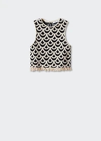 Geometric crochet top