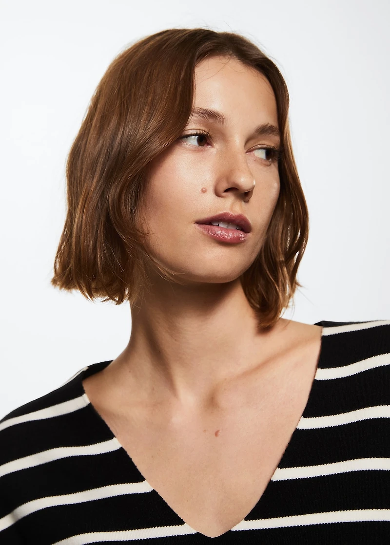 Oversized striped sweater