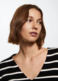 Oversized striped sweater