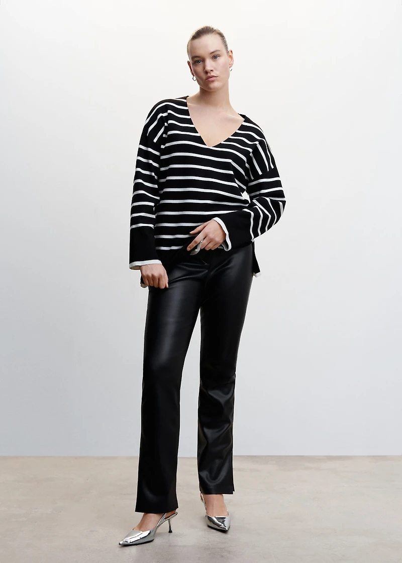 Oversized striped sweater