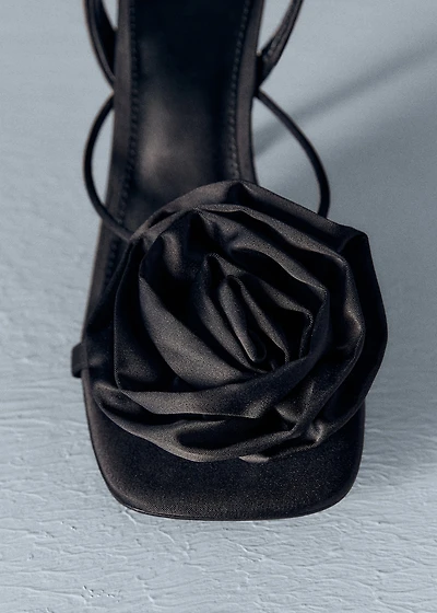 Maxi flower heeled sandal