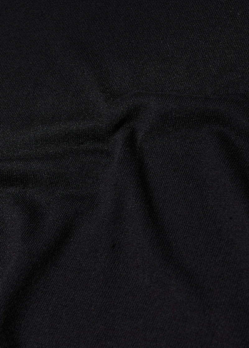 Fine-knit crew-neck sweater