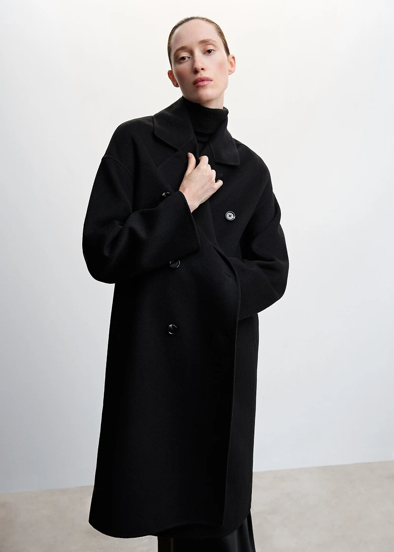 Handmade oversized wool coat