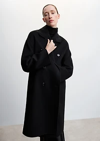Handmade oversized wool coat