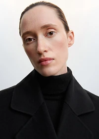 Handmade oversized wool coat