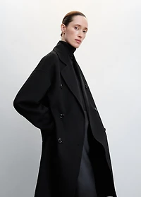 Handmade oversized wool coat