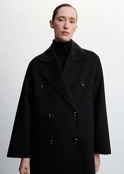 Handmade oversized wool coat