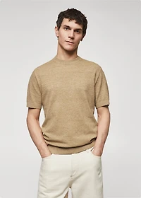 Knit cotton T-shirt