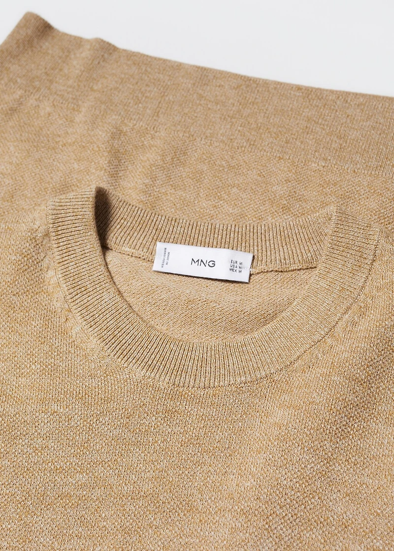 Knit cotton T-shirt