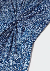 Textured printed dress