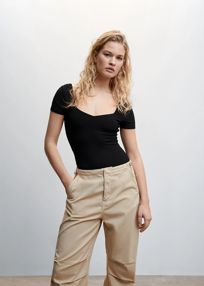 Short sleeve bodysuit